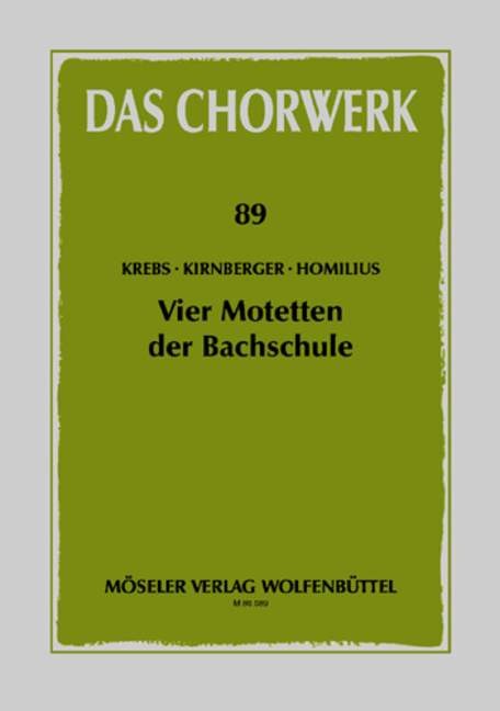 4 Motetten der Bach-Schule - cliccare qui