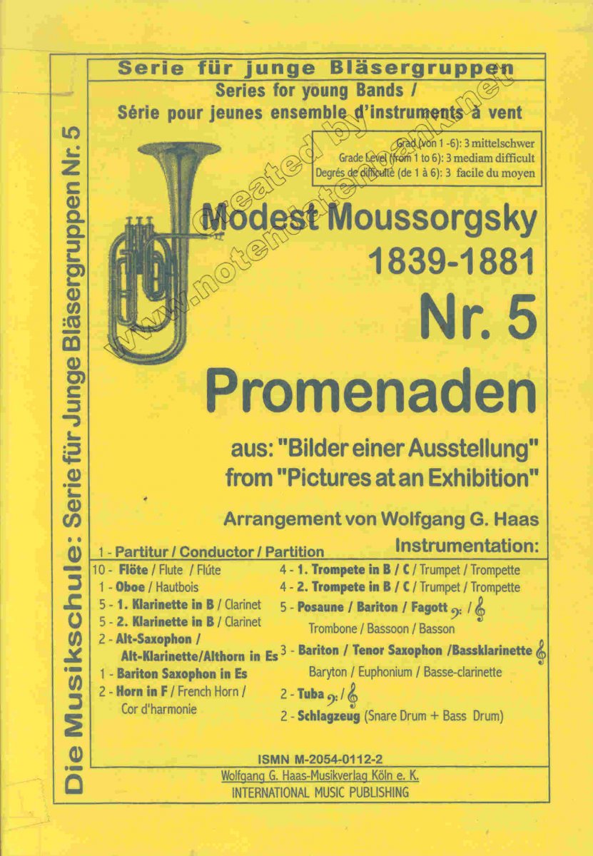 Promenaden aus 'Bilder einer Ausstellung', Die - cliccare qui