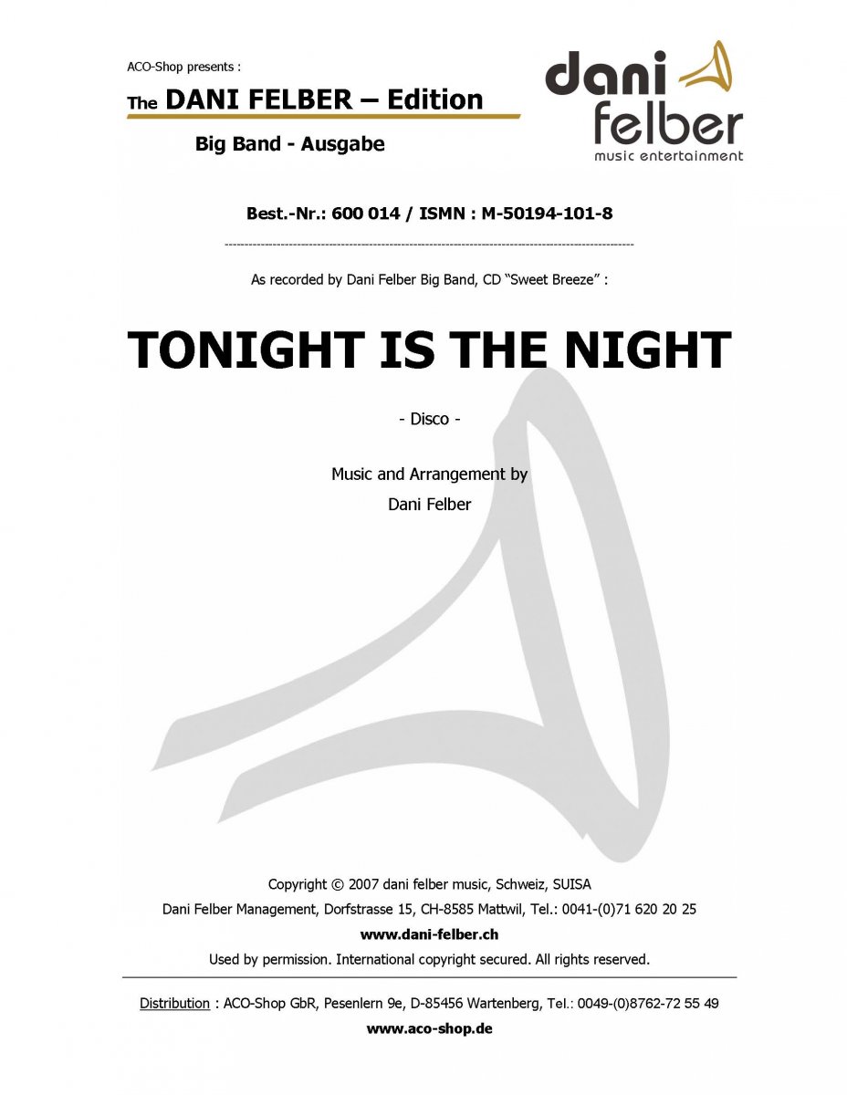 Tonight Is The Night - cliccare qui