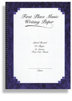 1st Place Music Writing Paper 12 Stave w/perforation manuscript - cliccare qui