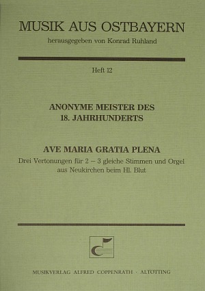 Drei Ave-Maria-Vertonungen - cliccare qui Drei Ave-Maria-Vertonungen - cliccare qui