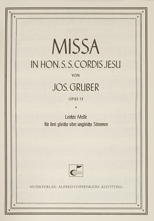 Missa in hon. S. S. Cordis Jesu - cliccare qui Missa in hon. S. S. Cordis Jesu - cliccare qui