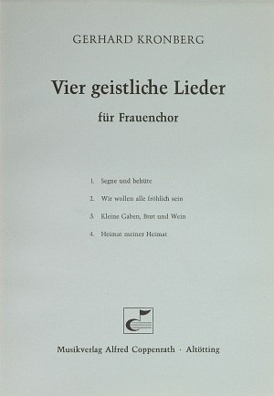 Vier geistliche Lieder (ssA) - cliccare qui