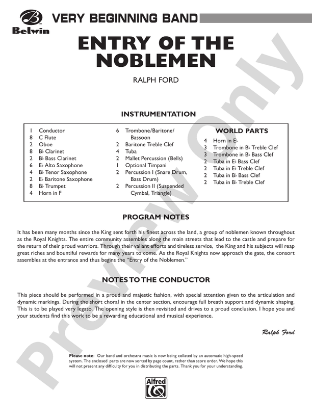 Entry of the Noblemen - clicca qui