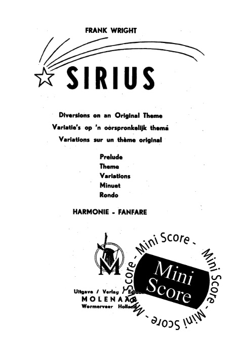 Sirius - Diversions On A Original Theme - clicca qui