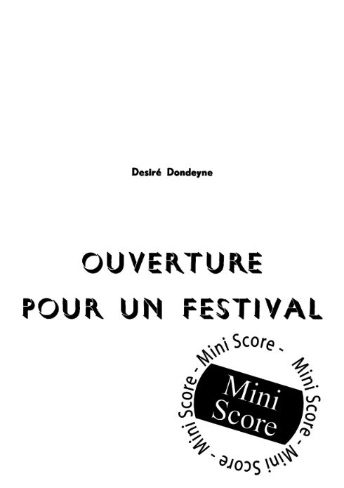 Ouverture pour un Festival - clicca qui