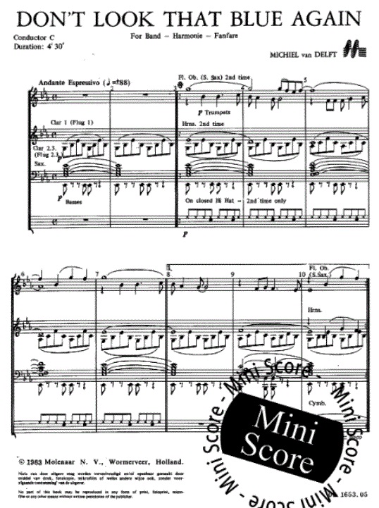 Don't Look that Blue Again - clicca qui