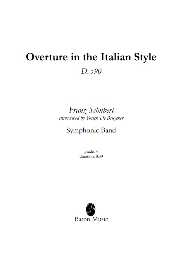 Overture in the Italian Style - clicca qui
