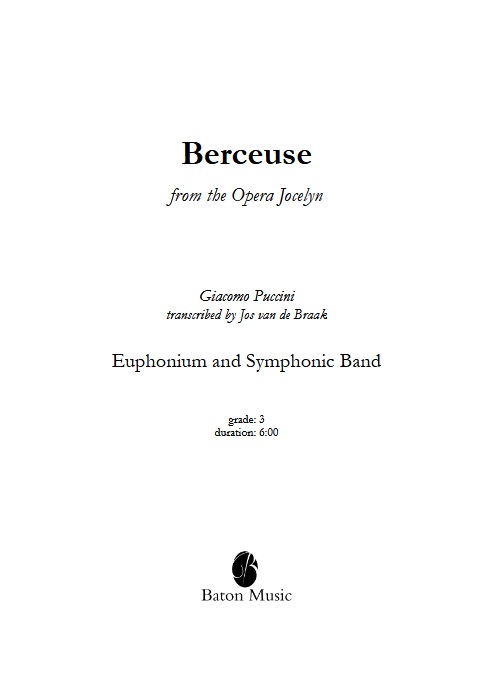 Berceuse (from the Opera 'Jocelyn') - clicca qui