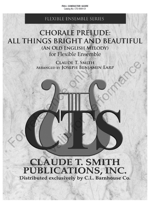 Chorale Prelude: All Things Bright And Beautiful (An Old English Melody) - clicca qui