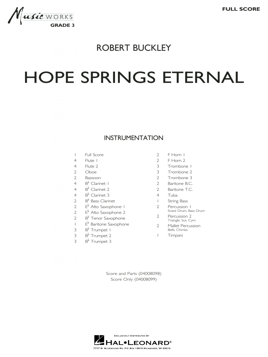 Hope Springs Eternal - clicca qui