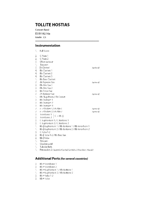 Tollite Hostias - clicca qui