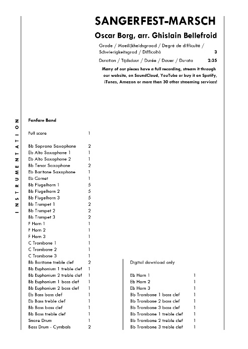 Sangerfest-Marsch - clicca qui