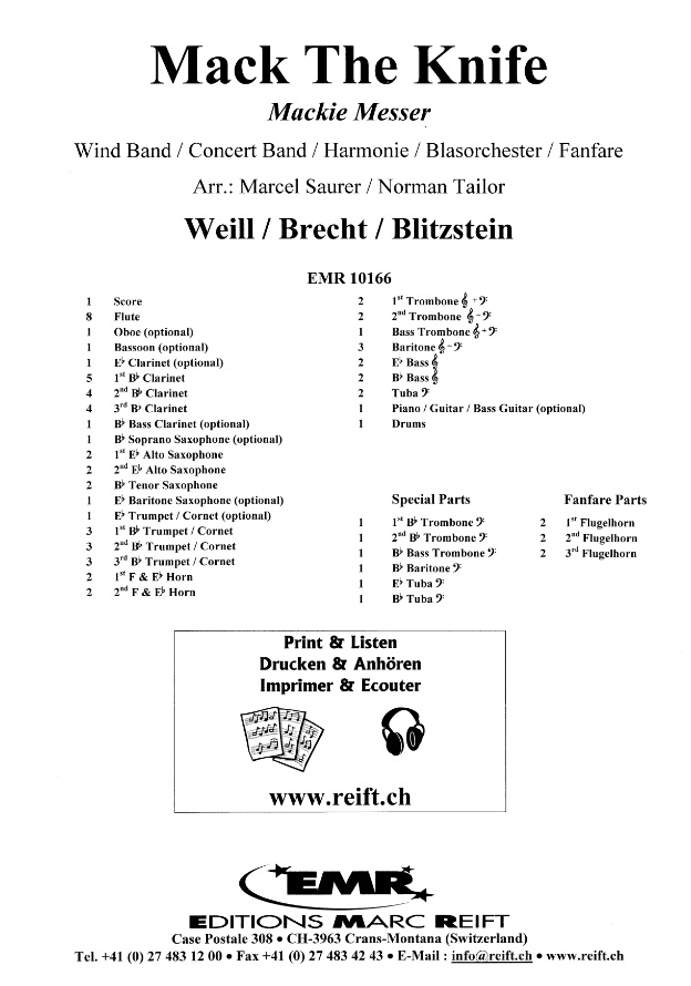 Mack the Knife (Mackie Messer) - clicca qui