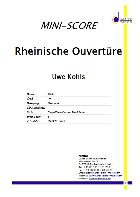 Rheinische Ouvertre - clicca qui