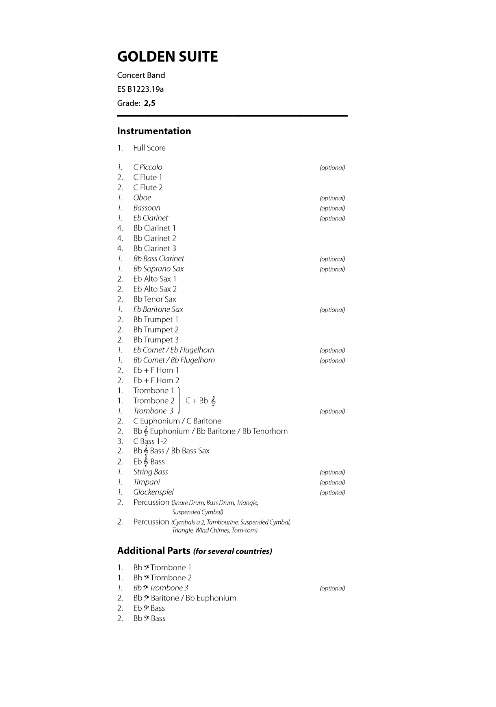 Golden Suite - clicca qui