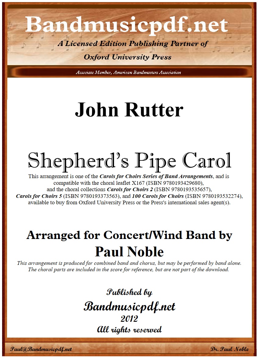 Shepherd's Pipe Carol - cliccare qui