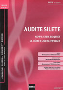 Audite silete (Now listen, be quiet / Ja, h�ret und schweiget) - cliccare qui
