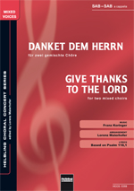 Danket dem Herrn - cliccare qui Danket dem Herrn - cliccare qui