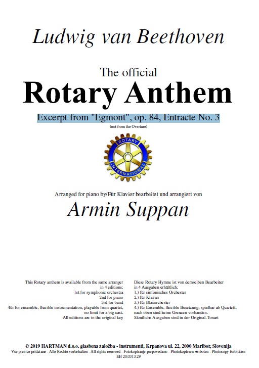 Rotary Anthem (Excerpt from "Egmont") - cliccare qui