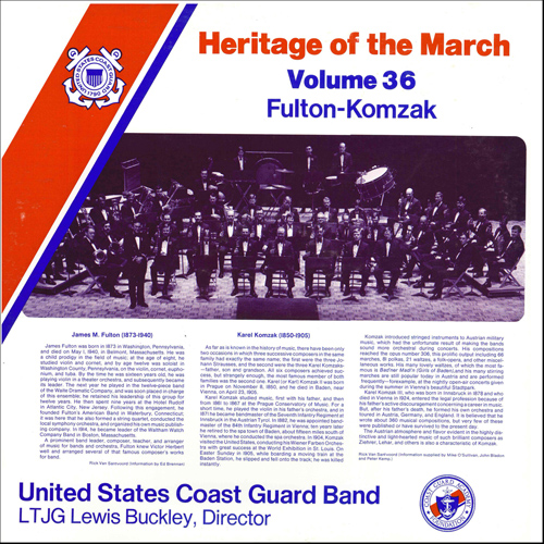 Heritage of the March #36 (The Music of Fulton and Komzak) - cliccare qui