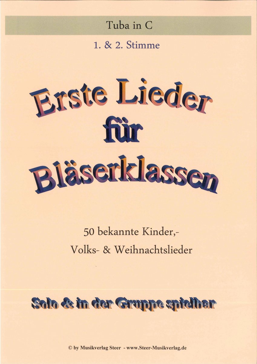 Erste Lieder fr Blserklassen - clicca per un'immagine pi grande