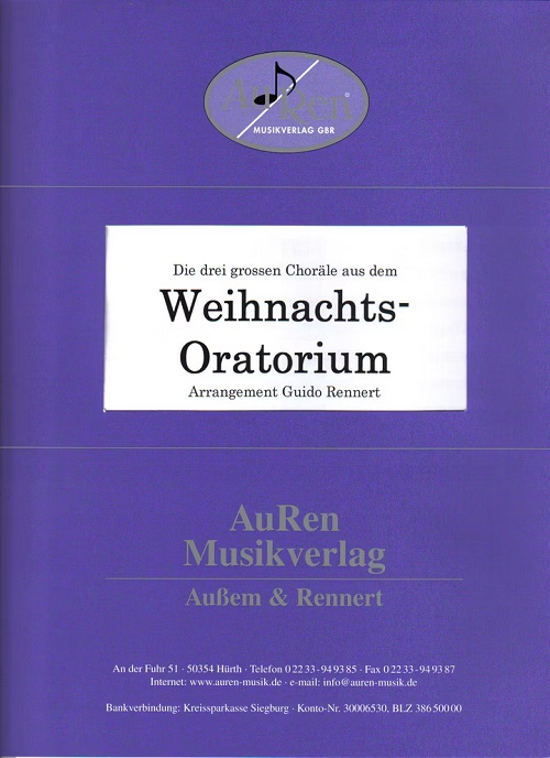 Die drei grossen Choräle aus dem Weihnachtsoratorium (3) - cliccare qui Die drei grossen Choräle aus dem Weihnachtsoratorium (3) - cliccare qui