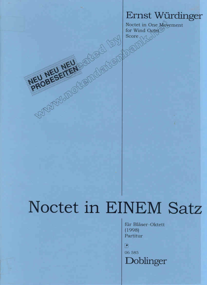 Noctet in EINEM Satz / Noctet in One Movement - cliccare qui