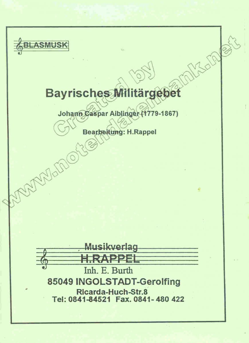 Bayrisches Militärgebet - cliccare qui Bayrisches Militärgebet - cliccare qui