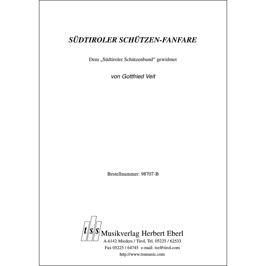Südtiroler Schützen-Fanfare - cliccare qui Südtiroler Schützen-Fanfare - cliccare qui