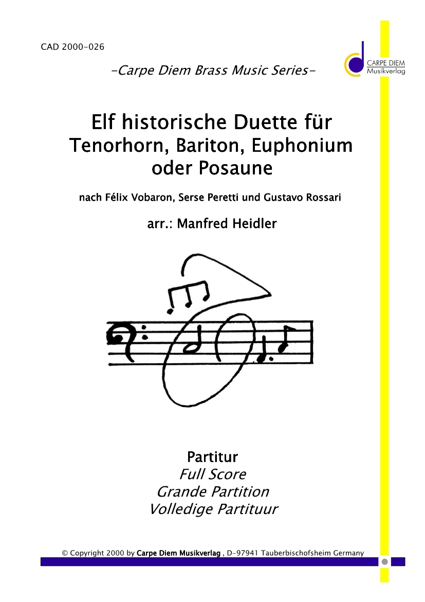 11 Historische Duette - cliccare qui 11 Historische Duette - cliccare qui