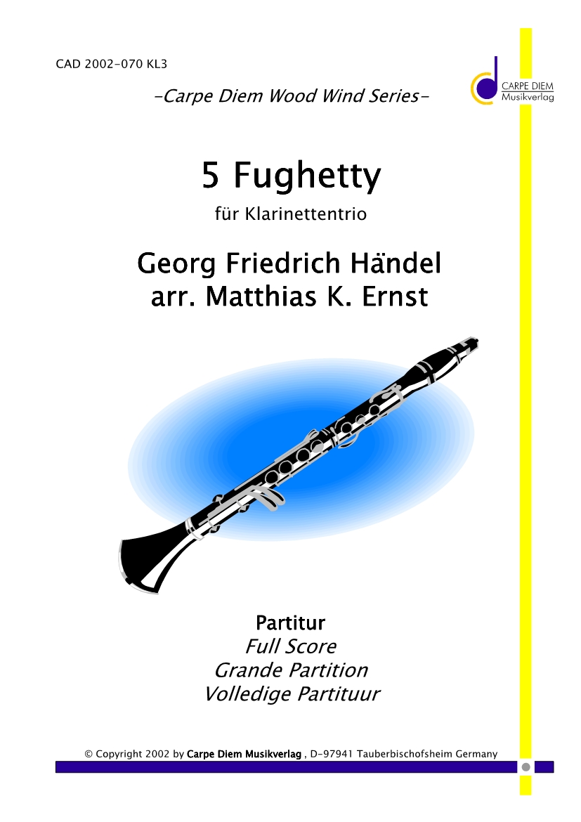 5 Fughetty - f�r Klarinettentrio - cliccare qui