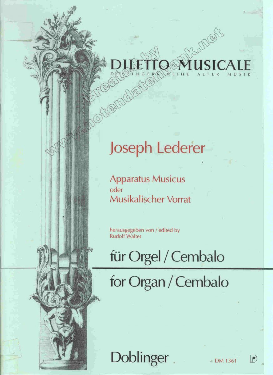 Apparatus Musicus / Musikalischer Vorrat - cliccare qui Apparatus Musicus / Musikalischer Vorrat - cliccare qui