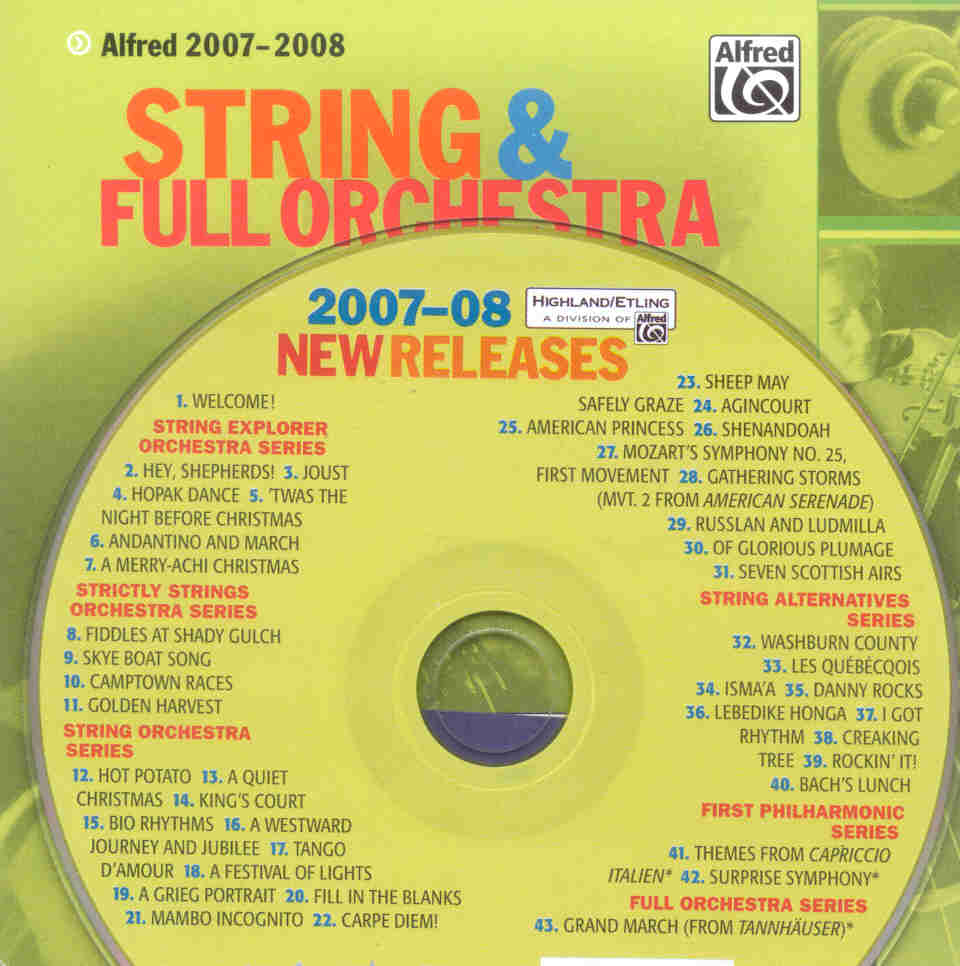 Alfred 2007-2008 String and Full Orchestra - cliccare qui