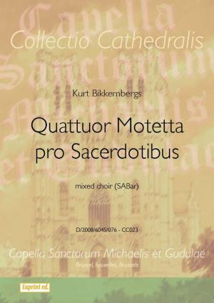 Quattuor Motetta pro Sacerdotibus - cliccare qui