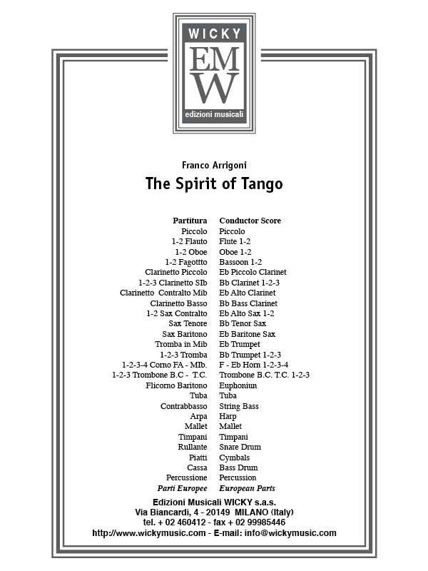 Spirit of Tango, The - cliccare qui