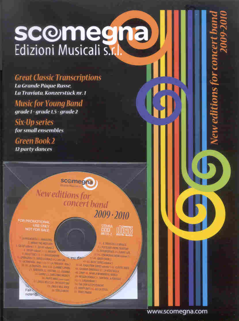 Scomegna 2009-2010: New editions for Concert Band - cliccare qui