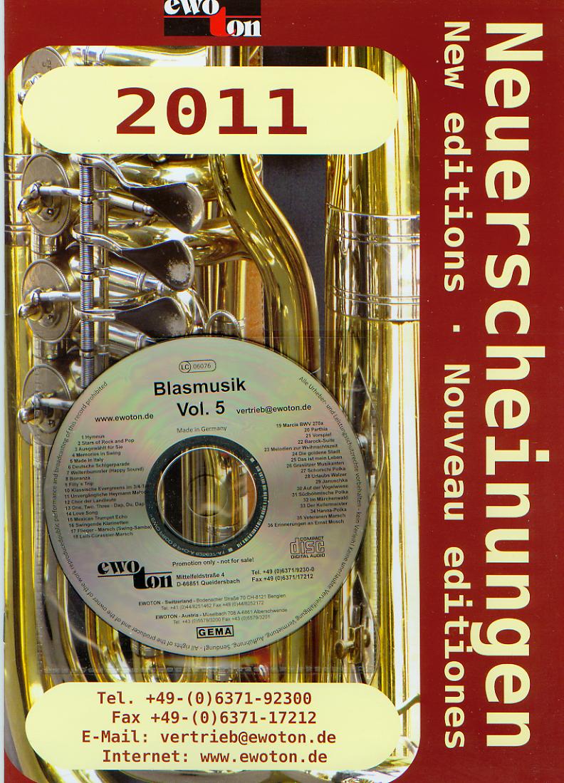Ewoton 2011 - Neuerscheinungen Blasmusik #5 - cliccare qui