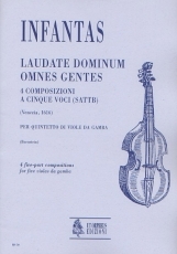 Laudate Dominum Omnes Gentes. 4 five-part Compositions for 5 Viols - cliccare qui