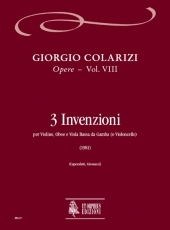 Selected Works #8; 3 Inventions for Violin, Oboe and Bass Viol (Violoncello) - cliccare qui