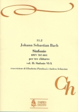 Sinfonias BWV 787-801 for 3 Guitars. #2, Sinfonias Nos. 6-10 - cliccare qui Sinfonias BWV 787-801 for 3 Guitars. #2, Sinfonias Nos. 6-10 - cliccare qui