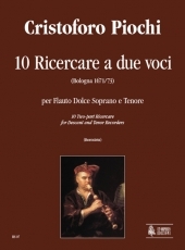 10 two-part Ricercare for Descant and Tenor Recorders - cliccare qui