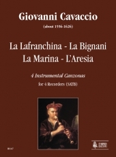 La Lafranchina - La Bignani - La Marina - L'Aresia. 4 Instrumental Canzonas for 4 Recorders - cliccare qui