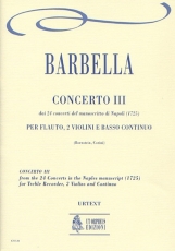 Concerto No.3 from the 24 Concertos in the Naples manuscript (1725) - cliccare qui