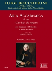 Aria accademica G 549 Care luci, che regnate for Soprano and Orchestra - clicca qui