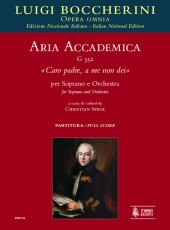 Aria accademica G 552 Caro padre, a me non dei for Soprano and Orchestra - clicca qui