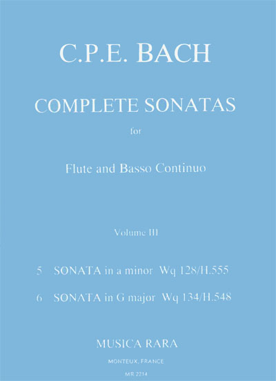 Sämtliche Sonaten für Flöte und BC #3 - cliccare qui Sämtliche Sonaten für Flöte und BC #3 - cliccare qui
