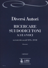 Ricercare sui dodici toni a tre e quattro voci su testi dei secoli XVI e XVII - clicca qui