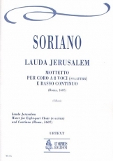 Lauda Jerusalem. Motet for 8 Voices (SATB-SATB) and Continuo - clicca qui