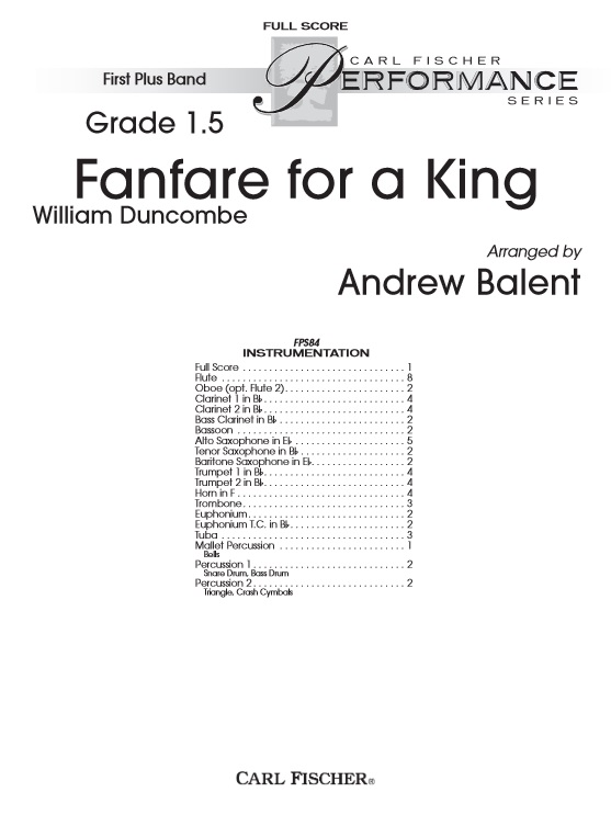 Fanfare for a King - clicca qui